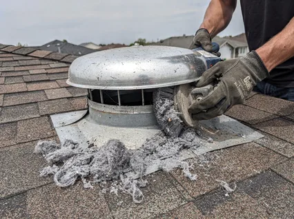 Cleaning Dryer Vent On Roof in East Whittier