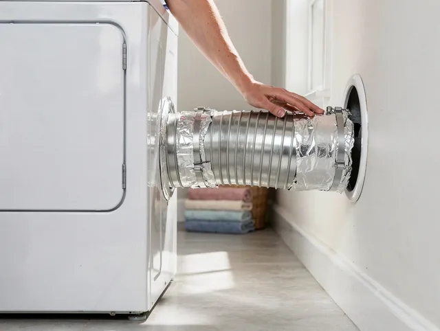 Professional dryer vent hose installation by East Whittier Dryer Vent Cleaning in East Whittier