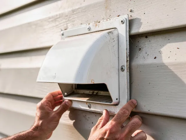 East Whittier Dryer Vent Cleaning technician delivering thorough residential dryer vent cleaning service in East Whittier